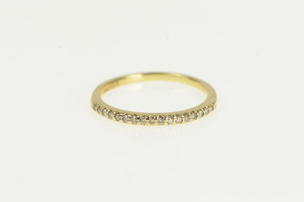14K Diamond Classic Vintage Wedding Band Ring Yellow Gold