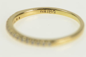 14K Diamond Classic Vintage Wedding Band Ring Yellow Gold