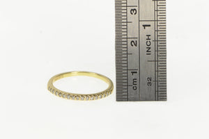 14K Diamond Classic Vintage Wedding Band Ring Yellow Gold