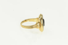 Load image into Gallery viewer, 14K Classic Oval Black Onyx Diamond Vintage Ring Yellow Gold
