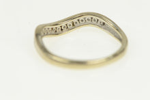 Load image into Gallery viewer, 14K Wavy Diamond Channel Wedding Band Ring Yellow Gold