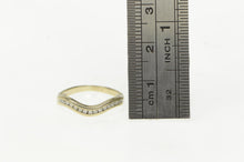 Load image into Gallery viewer, 14K Wavy Diamond Channel Wedding Band Ring Yellow Gold