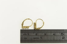Load image into Gallery viewer, 14K Three Tiered Diamond Vintage Classic Earrings Yellow Gold