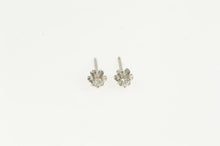 Load image into Gallery viewer, 14K Classic Retro Vintage Diamond Solitaire Stud Earrings White Gold