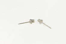 Load image into Gallery viewer, 14K Classic Retro Vintage Diamond Solitaire Stud Earrings White Gold