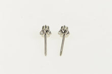 Load image into Gallery viewer, 14K Classic Retro Vintage Diamond Solitaire Stud Earrings White Gold