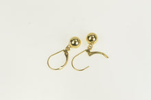 Load image into Gallery viewer, 14K 7.1mm Round Ball Sphere Dangle Vintage Earrings Yellow Gold