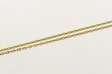 Load image into Gallery viewer, 14K 1.6mm Squared Cable Link Vintage Chain Necklace 24&quot; Yellow Gold