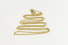 Load image into Gallery viewer, 14K 1.6mm Squared Cable Link Vintage Chain Necklace 24&quot; Yellow Gold