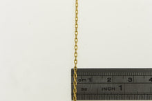 Load image into Gallery viewer, 14K 1.6mm Squared Cable Link Vintage Chain Necklace 24&quot; Yellow Gold
