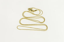 Load image into Gallery viewer, 14K 0.7mm Wheat Link Fancy Palma Chain Necklace 18&quot; Yellow Gold