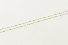 Load image into Gallery viewer, 14K 0.7mm Cable Chain Classic Oval Link Necklace 16&quot; Yellow Gold