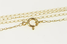 Load image into Gallery viewer, 14K 0.7mm Cable Chain Classic Oval Link Necklace 16&quot; Yellow Gold
