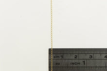 Load image into Gallery viewer, 14K 0.7mm Cable Chain Classic Oval Link Necklace 16&quot; Yellow Gold