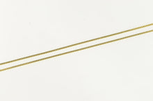 Load image into Gallery viewer, 14K 0.8mm Box Link Classic Simple Square Chain Necklace 20&quot; Yellow Gold