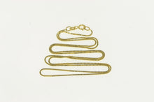 Load image into Gallery viewer, 14K 0.8mm Box Link Classic Simple Square Chain Necklace 20&quot; Yellow Gold