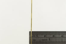 Load image into Gallery viewer, 14K 0.8mm Box Link Classic Simple Square Chain Necklace 20&quot; Yellow Gold