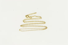Load image into Gallery viewer, 10K 1.1mm Classic Cable Link Fancy Chain Necklace 18&quot; Yellow Gold