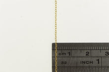 Load image into Gallery viewer, 10K 1.1mm Classic Cable Link Fancy Chain Necklace 18&quot; Yellow Gold