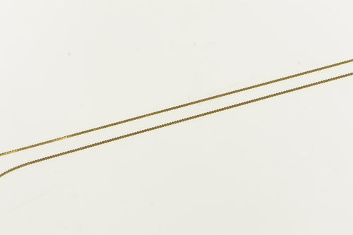 14K 0.6mm Serpentine Wavy Flat Link Fancy Chain Necklace 15