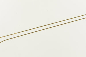 14K 0.6mm Serpentine Wavy Flat Link Fancy Chain Necklace 15" Yellow Gold