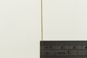 14K 0.6mm Serpentine Wavy Flat Link Fancy Chain Necklace 15" Yellow Gold