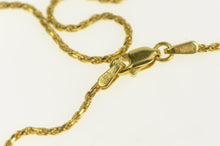 Load image into Gallery viewer, 14K 1.3mm Rope Chain Fancy Woven Link Necklace 16&quot; Yellow Gold