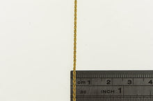 Load image into Gallery viewer, 14K 1.3mm Rope Chain Fancy Woven Link Necklace 16&quot; Yellow Gold