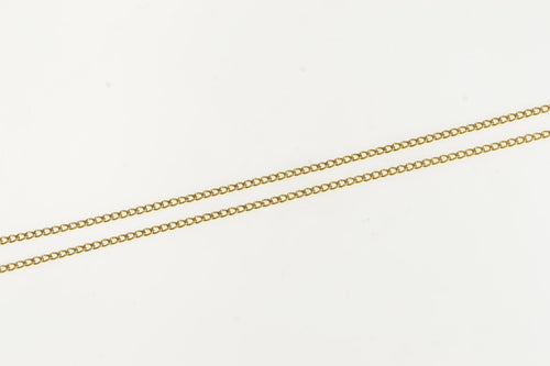 14K 1.2mm Cable Chain Classic Vintage Link Necklace 18