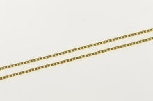 Load image into Gallery viewer, 14K 1.0mm Square Chain Classic Box Link Necklace 15&quot; Yellow Gold