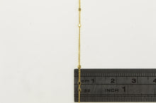 Load image into Gallery viewer, 14K 0.8mm Granulated Dot Pattern Cable Chain Necklace 14&quot; Yellow Gold