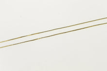 Load image into Gallery viewer, 14K 0.6mm Box Chain Classic Square Link Necklace 18&quot; Yellow Gold