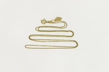 Load image into Gallery viewer, 14K 0.6mm Box Chain Classic Square Link Necklace 18&quot; Yellow Gold