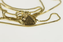 Load image into Gallery viewer, 14K 0.6mm Box Chain Classic Square Link Necklace 18&quot; Yellow Gold