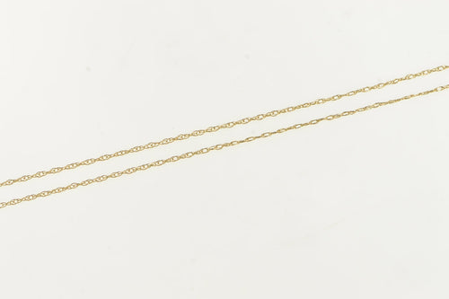 14K 0.8mm Rolling Spiral Vintage Chain Link Necklace 17
