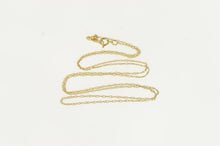 Load image into Gallery viewer, 14K 0.8mm Rolling Spiral Vintage Chain Link Necklace 17&quot; Yellow Gold