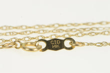 Load image into Gallery viewer, 14K 0.8mm Rolling Spiral Vintage Chain Link Necklace 17&quot; Yellow Gold