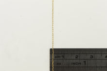 Load image into Gallery viewer, 14K 0.8mm Rolling Spiral Vintage Chain Link Necklace 17&quot; Yellow Gold