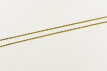 Load image into Gallery viewer, 14K 1.0mm Box Link Classic Square Fancy Chain Necklace 18&quot; Yellow Gold