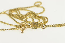 Load image into Gallery viewer, 14K 0.9mm Square Chain Classic Box Link Necklace 18&quot; Yellow Gold