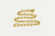 Load image into Gallery viewer, 14K 2.7mm Fancy Pressed Anchor Link Chain Necklace 18&quot; Yellow Gold