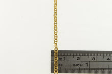 Load image into Gallery viewer, 14K 2.7mm Fancy Pressed Anchor Link Chain Necklace 18&quot; Yellow Gold