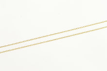 Load image into Gallery viewer, 14K 0.9mm Rolling Cable Link Classic Chain Necklace 19.25&quot; Yellow Gold
