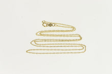Load image into Gallery viewer, 14K 0.9mm Rolling Cable Link Classic Chain Necklace 19.25&quot; Yellow Gold