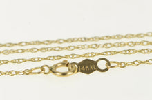 Load image into Gallery viewer, 14K 0.9mm Rolling Cable Link Classic Chain Necklace 19.25&quot; Yellow Gold