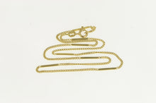 Load image into Gallery viewer, 14K 1.5mm Bar &amp; Curb Chain Link Vintage Necklace 15.25&quot; Yellow Gold