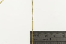 Load image into Gallery viewer, 14K 1.5mm Bar &amp; Curb Chain Link Vintage Necklace 15.25&quot; Yellow Gold