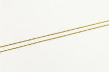 Load image into Gallery viewer, 14K 0.7mm Box Chain Classic Square Link Necklace 20&quot; Yellow Gold