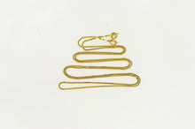 Load image into Gallery viewer, 14K 0.7mm Box Chain Classic Square Link Necklace 20&quot; Yellow Gold