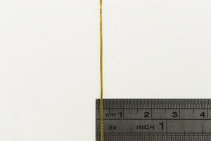 14K 0.7mm Box Chain Classic Square Link Necklace 20" Yellow Gold